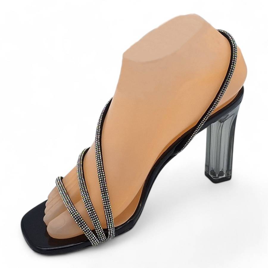 TTP Women Pull-On Wave Strap Block Heel Sandals - JSF125
