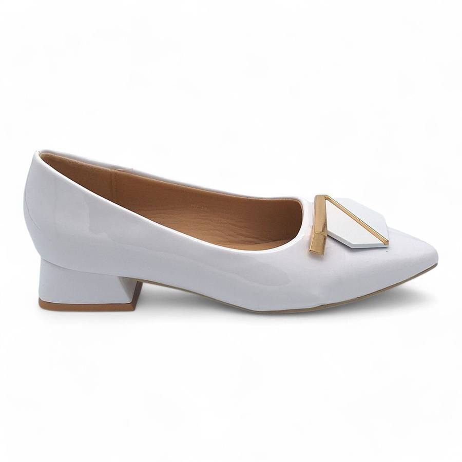 TTP Women Patent PU Low Block Heels JSF116