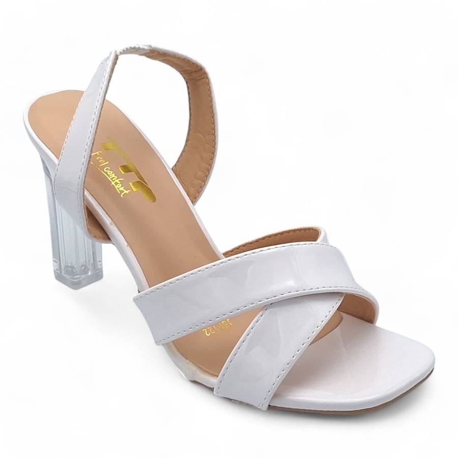 TTP Women Elasticated Slingback Block Heel Sandals JSF122