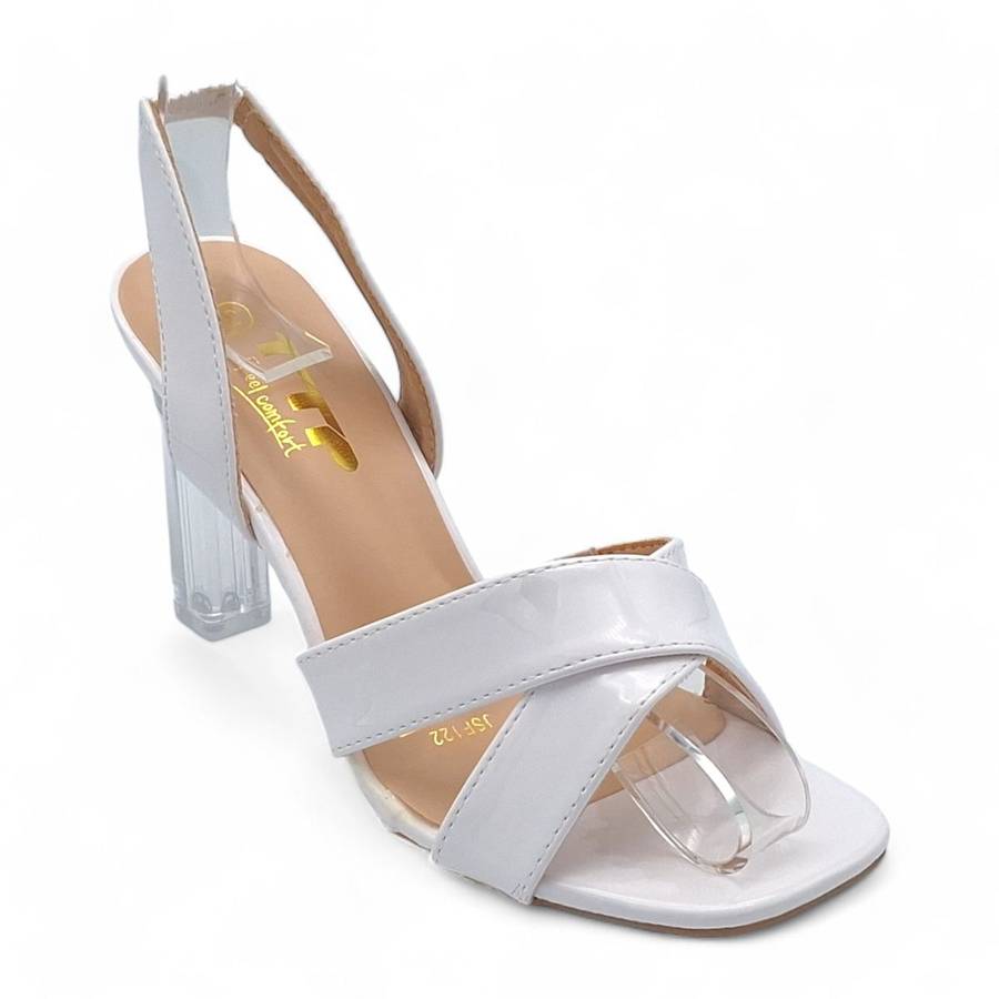 TTP Women Elasticated Slingback Block Heel Sandals JSF122