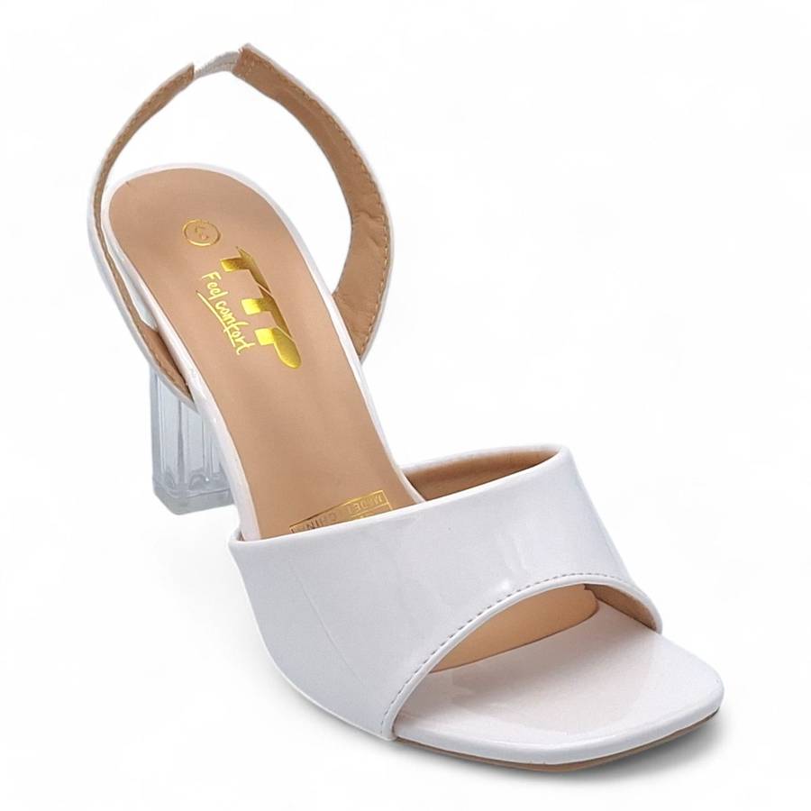 TTP Women Classic Elasticated Slingback Block Heel Sandal JSF128