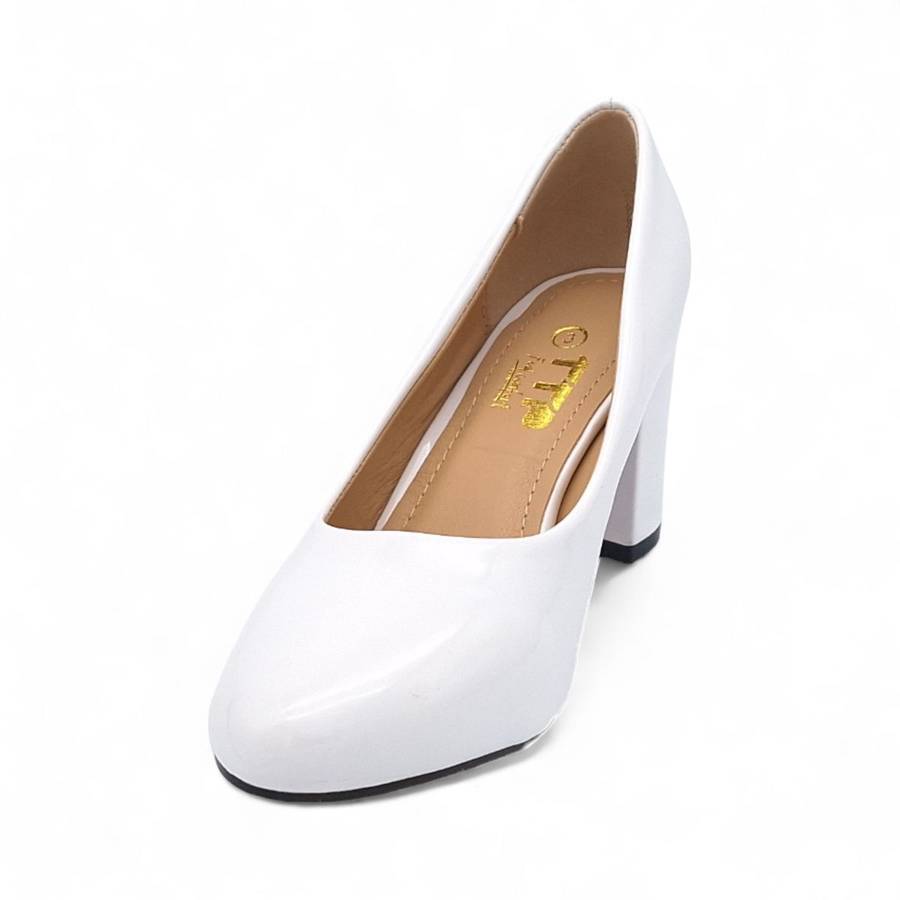 TTP Women Elegant PU Block Heels JSF78