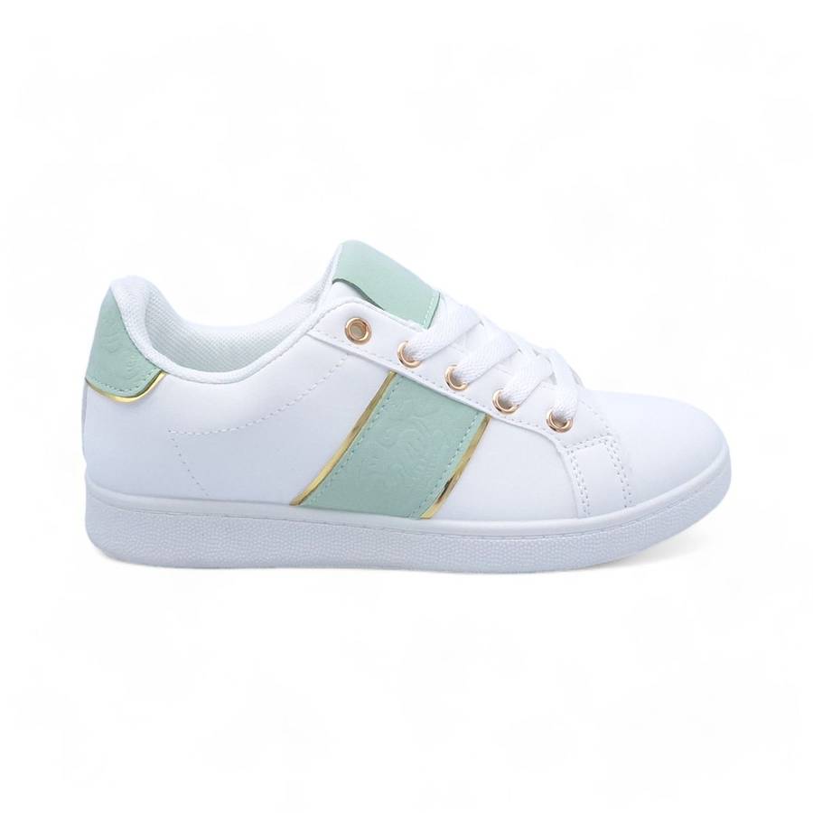 Women PU Fashion Sneakers with Square Decor XB31002