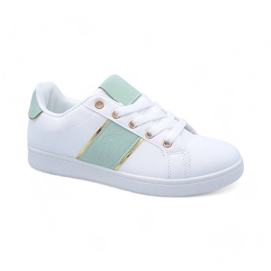 Women PU Fashion Sneakers with Square Decor XB31002