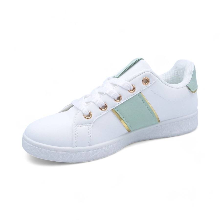 Women PU Fashion Sneakers with Square Decor XB31002