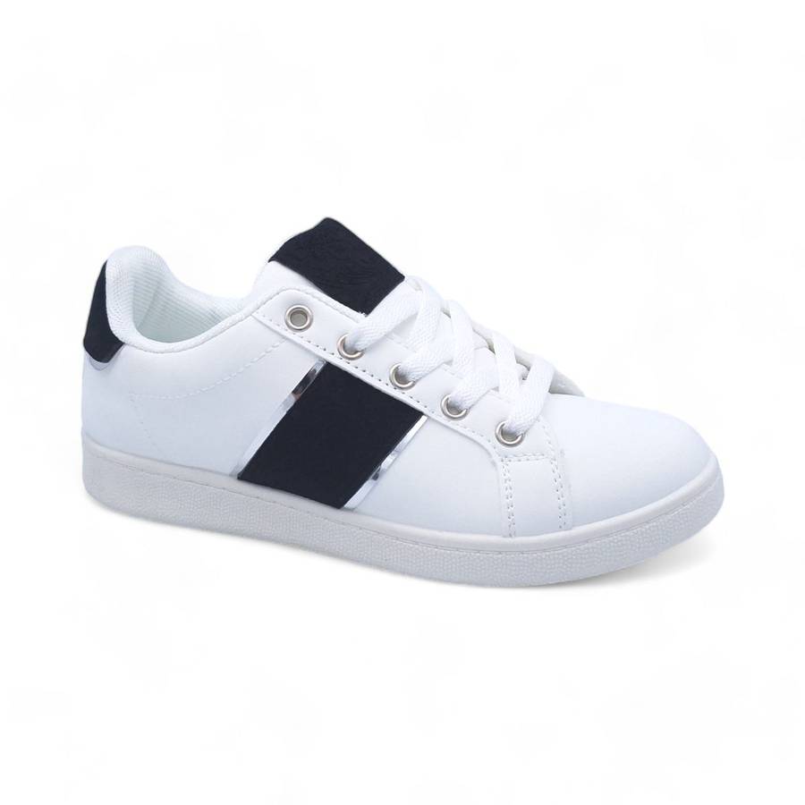 Women PU Fashion Sneakers with Square Decor XB31002