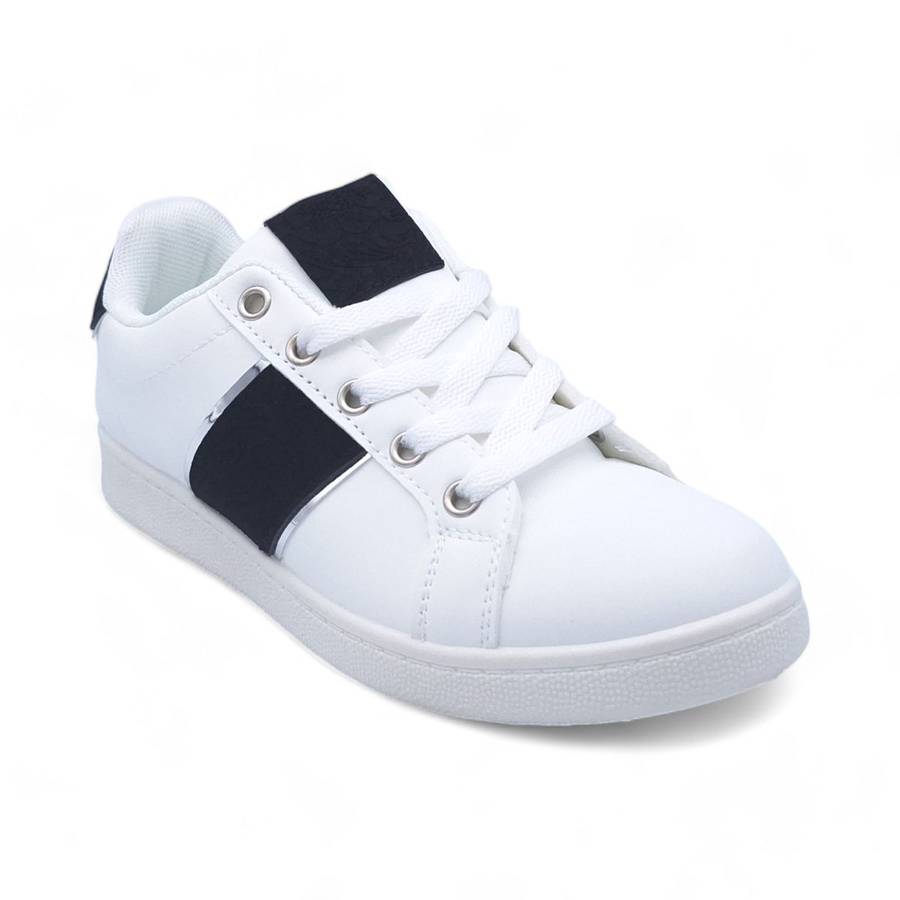 Women PU Fashion Sneakers with Square Decor XB31002