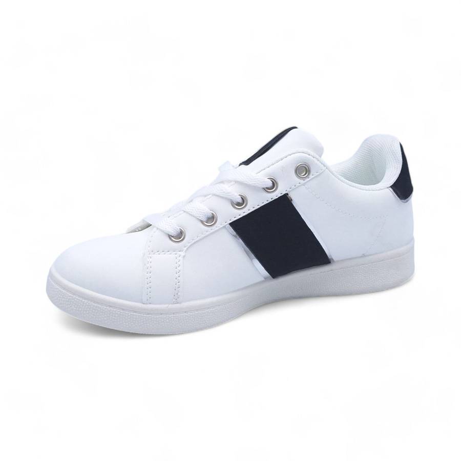 Women PU Fashion Sneakers with Square Decor XB31002