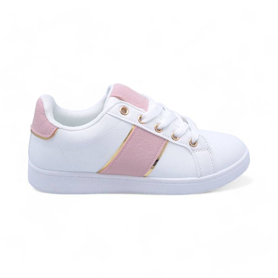 Women PU Fashion Sneakers with Square Decor XB31002