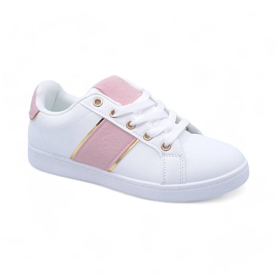 Women PU Fashion Sneakers with Square Decor XB31002