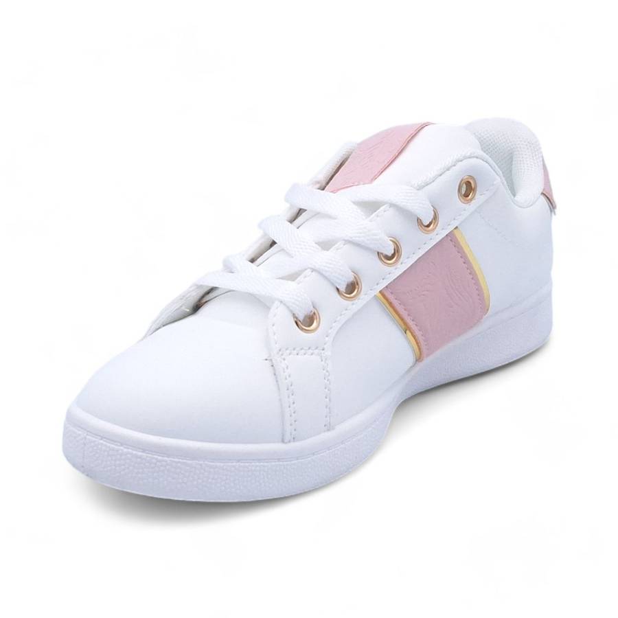 Women PU Fashion Sneakers with Square Decor XB31002