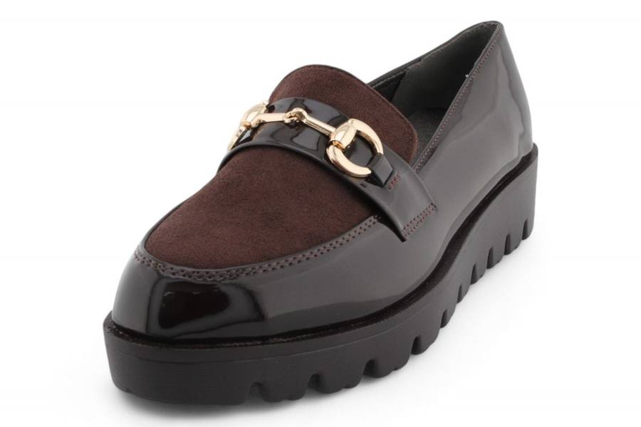 TTP Women Platform Round Toe Loafers with Link Decor HT2422-5