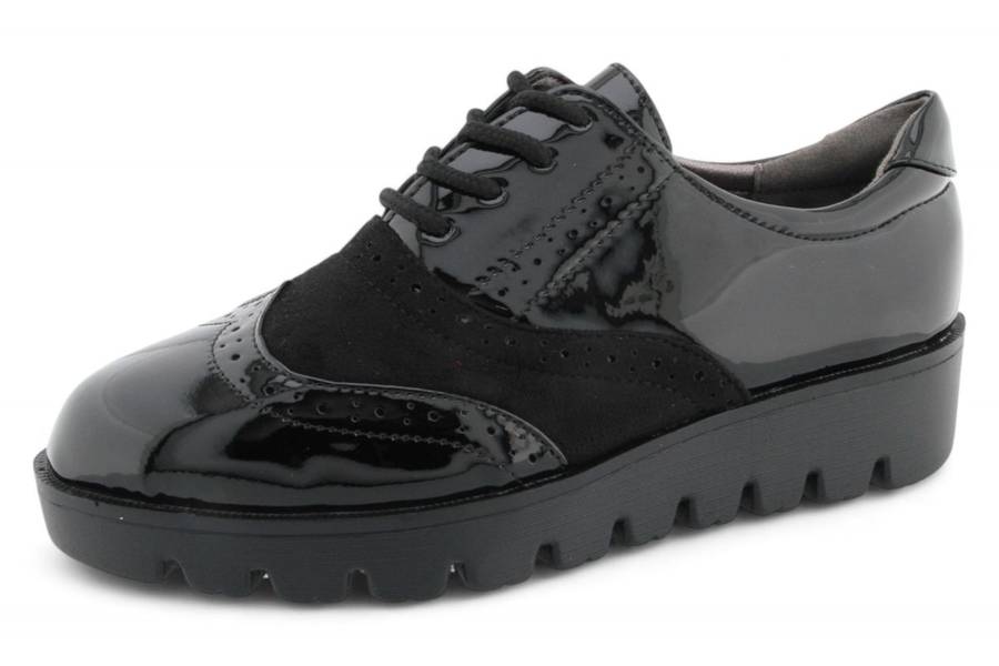 TTP Women Round Toe Platform Derby with Brogue Detail HT2422-2