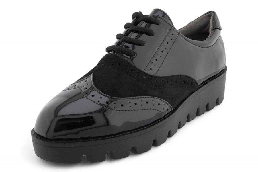 TTP Women Round Toe Platform Derby with Brogue Detail HT2422-2