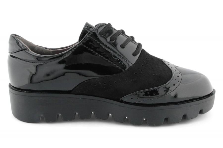 TTP Women Round Toe Platform Derby with Brogue Detail HT2422-2