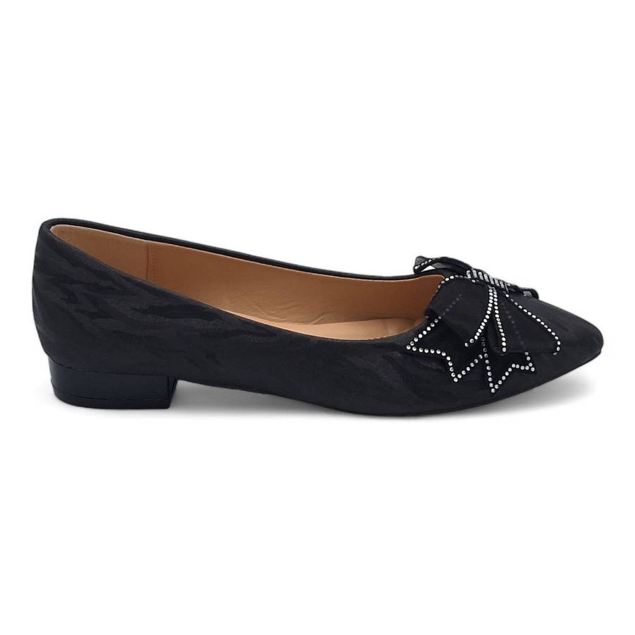 TTP Women Pointed Toe Flats With Bow Decor JSF82