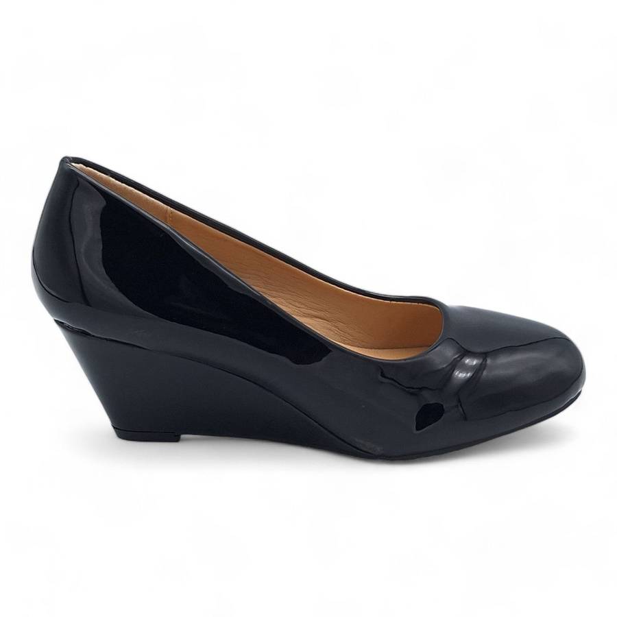 TTP Women Patent Wedge Heels JSF85