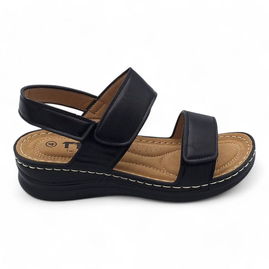 TTP Women Tri Hook and Loop Strap Sandals XB1512