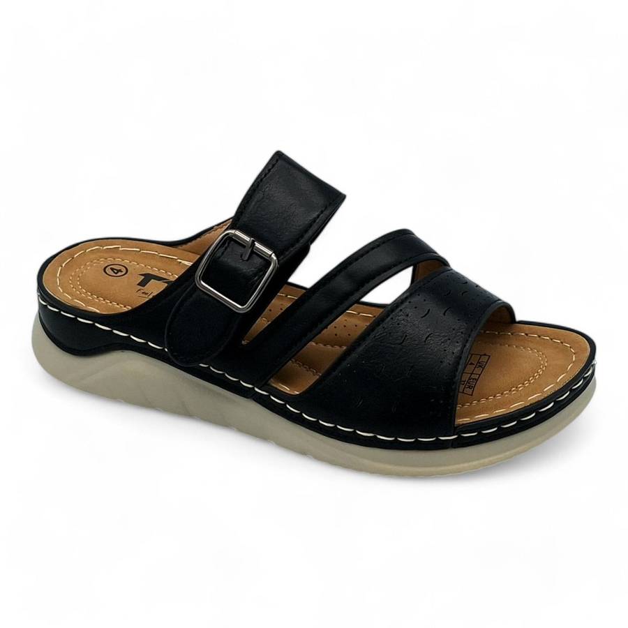 TTP Women Platform Slider with Buckle Decor - XB18297-2