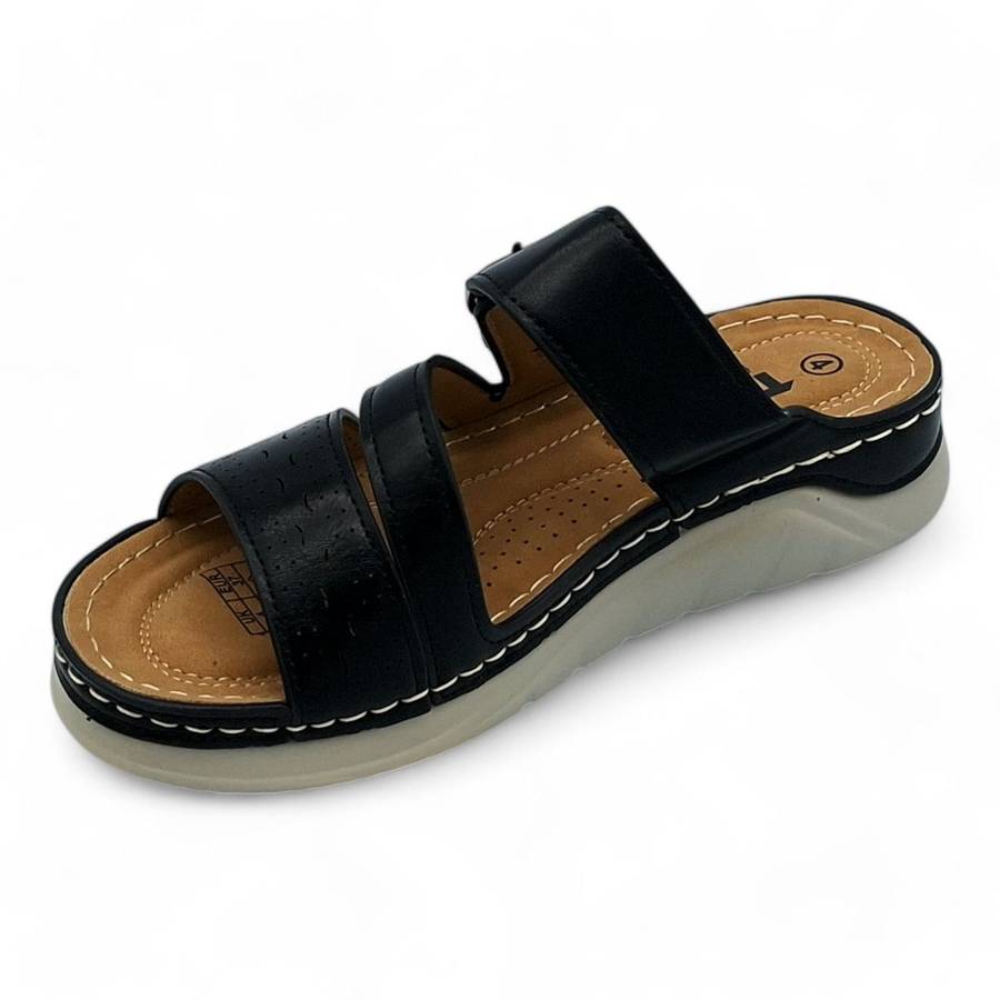 TTP Women Platform Slider with Buckle Decor - XB18297-2