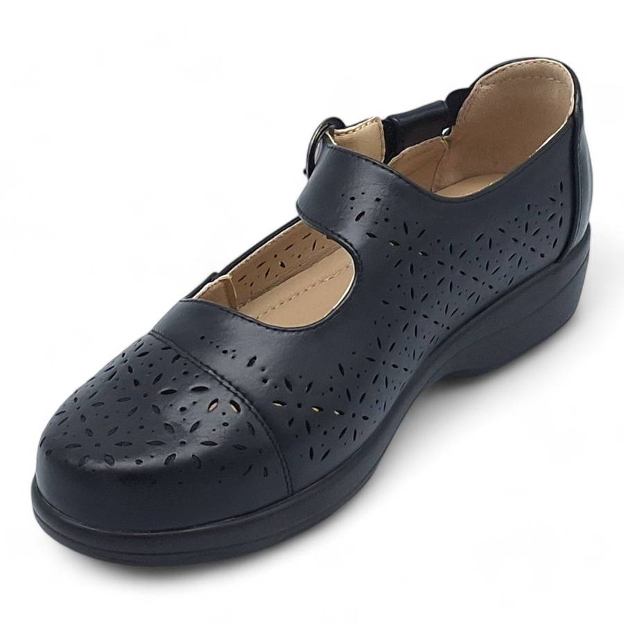 TTP Women Loafers with Elasticated Ankle Strap and Cut out Decor XB5601