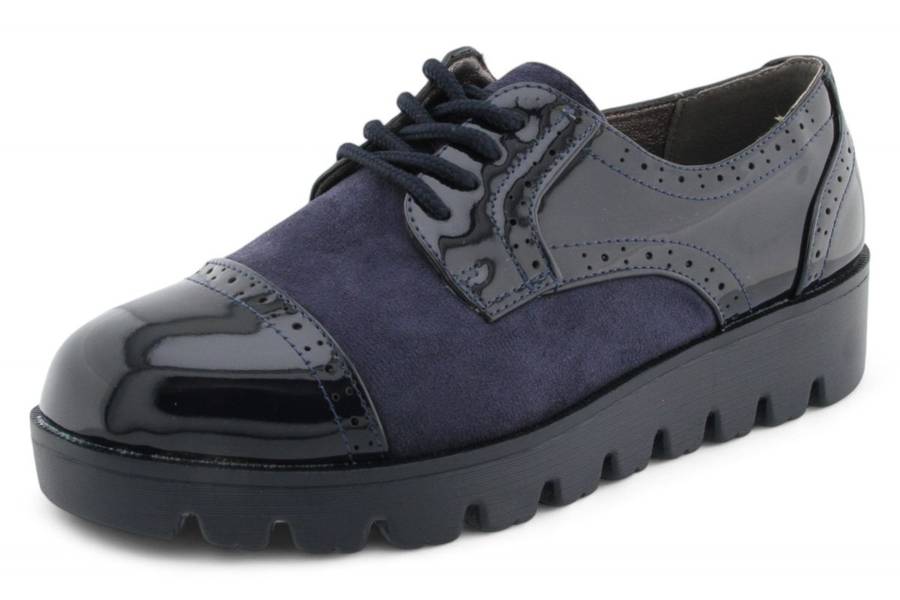 TTP Women Round Toe Platform Cap Toe Brogue Derby HT2422-1