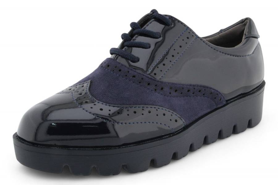 TTP Women Round Toe Platform Derby with Brogue Detail HT2422-2