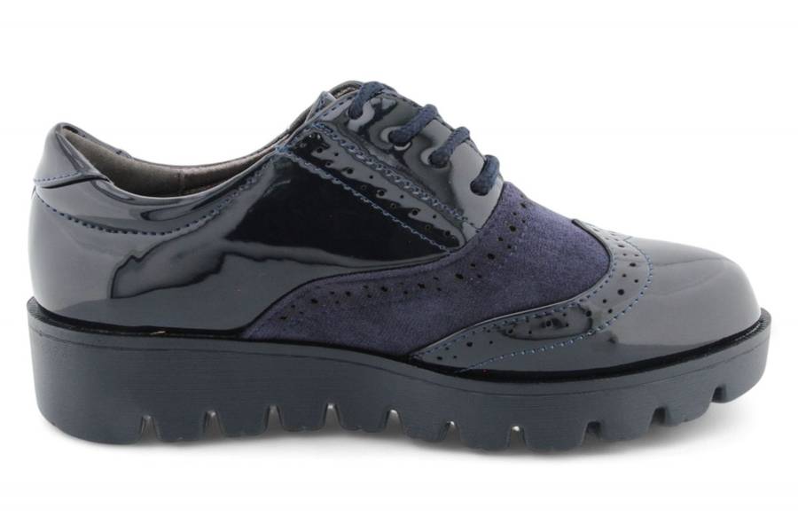 TTP Women Round Toe Platform Derby with Brogue Detail HT2422-2