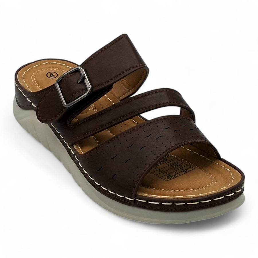 TTP Women Platform Slider with Buckle Decor - XB18297-2