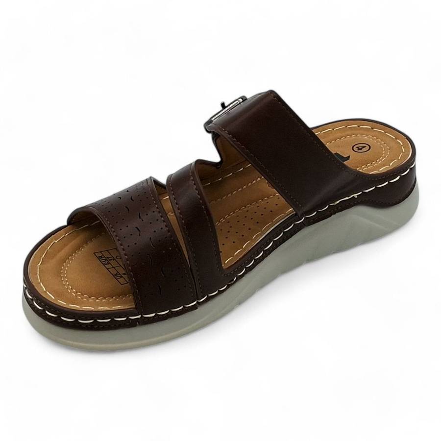 TTP Women Platform Slider with Buckle Decor - XB18297-2