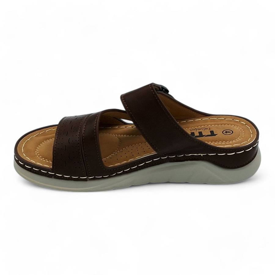 TTP Women Platform Slider with Buckle Decor - XB18297-2