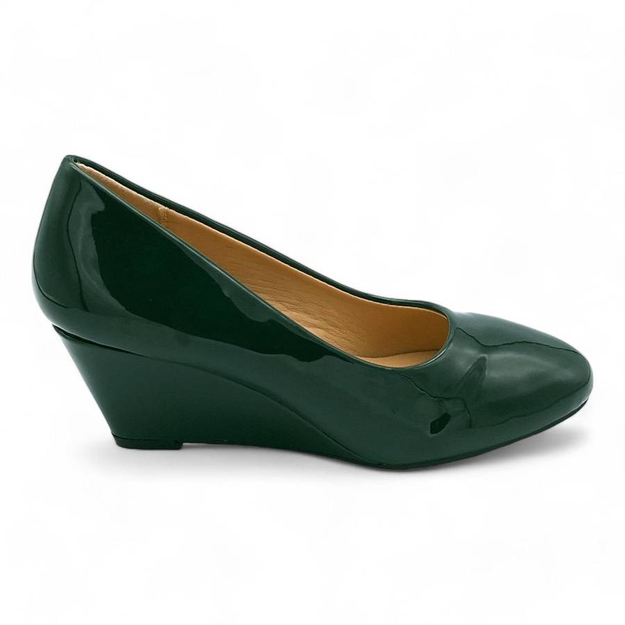TTP Women Patent Wedge Heels JSF85