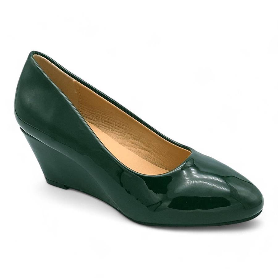 TTP Women Patent Wedge Heels JSF85