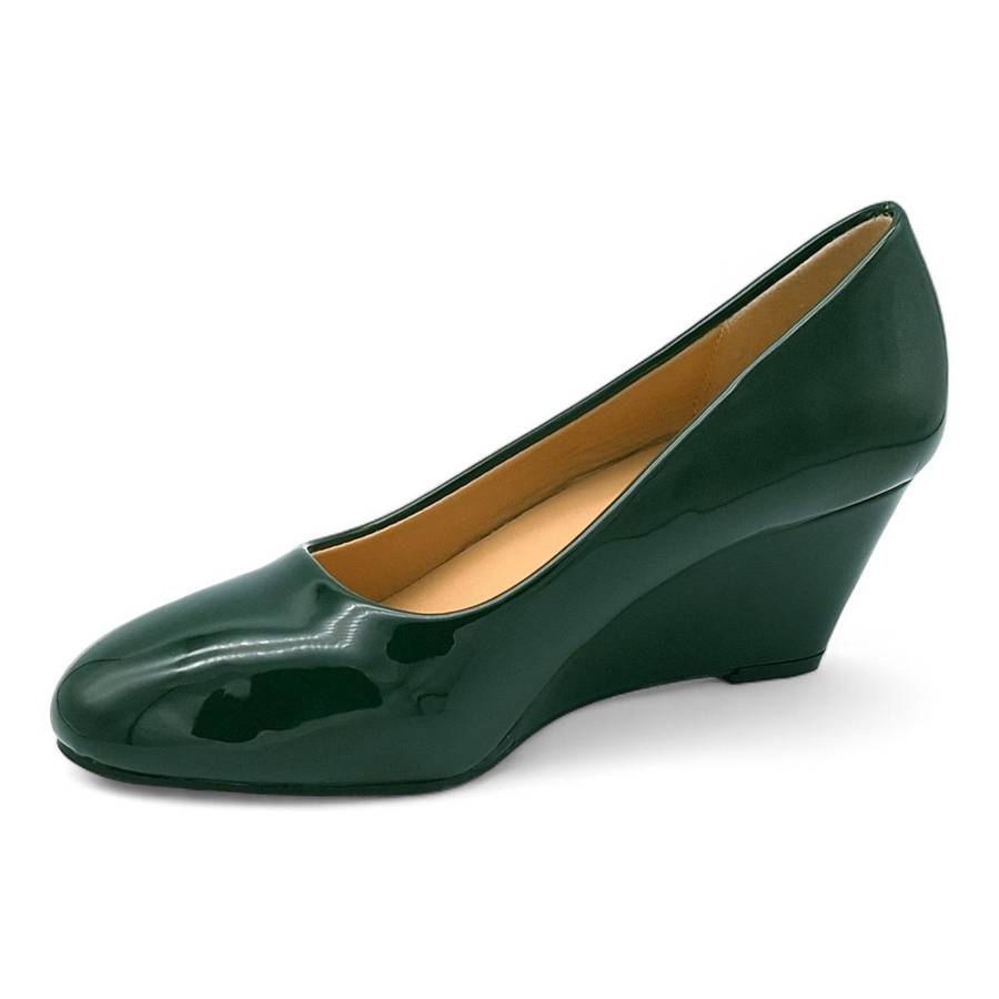 TTP Women Patent Wedge Heels JSF85