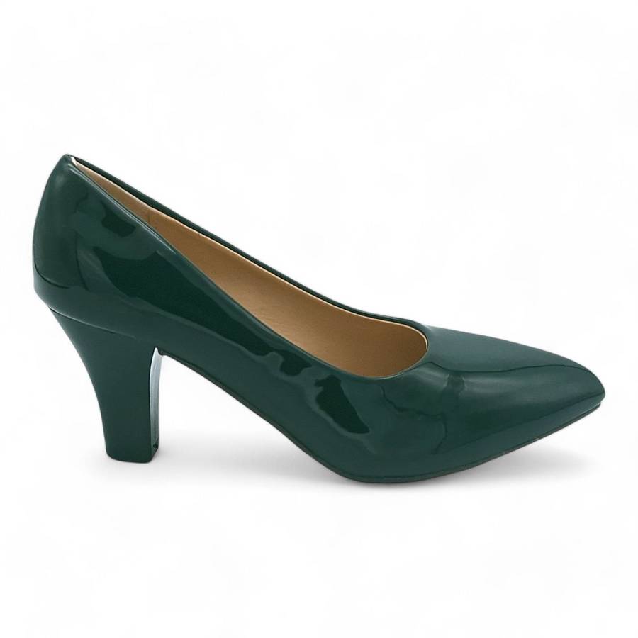 TTP Women Patent PU Spool Heel JSF92