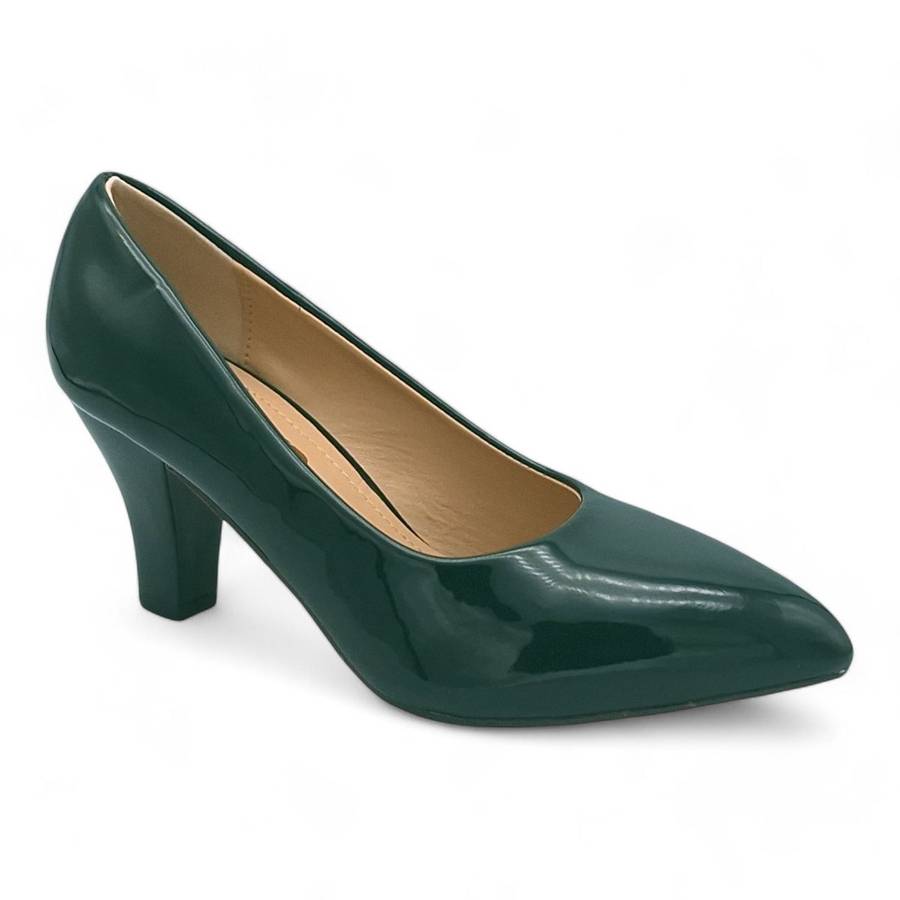 TTP Women Patent PU Spool Heel JSF92
