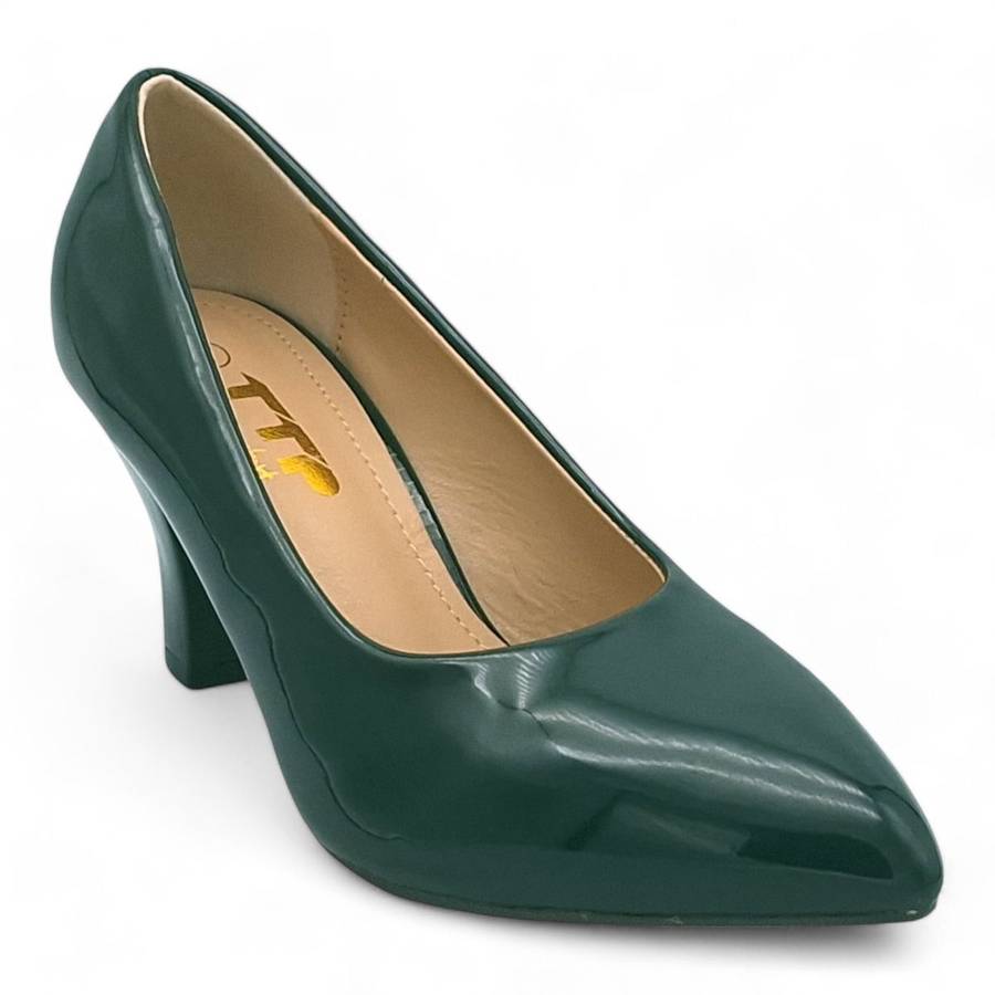 TTP Women Patent PU Spool Heel JSF92