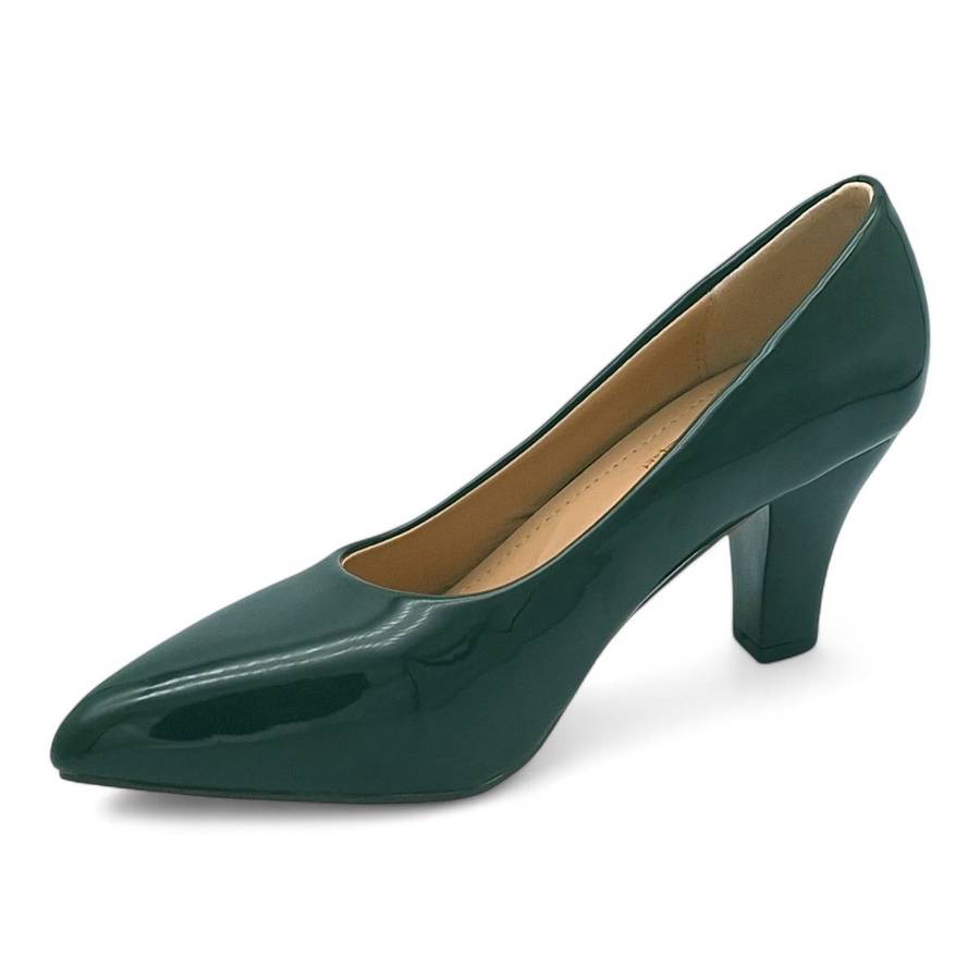 TTP Women Patent PU Spool Heel JSF92