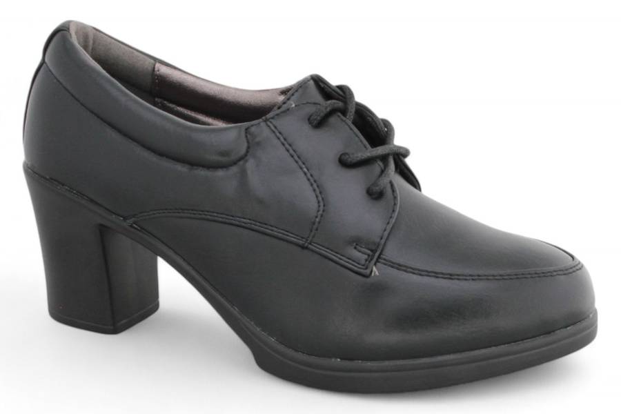 TTP Fashion Platform Block Heel Lace Up Courts HT3506