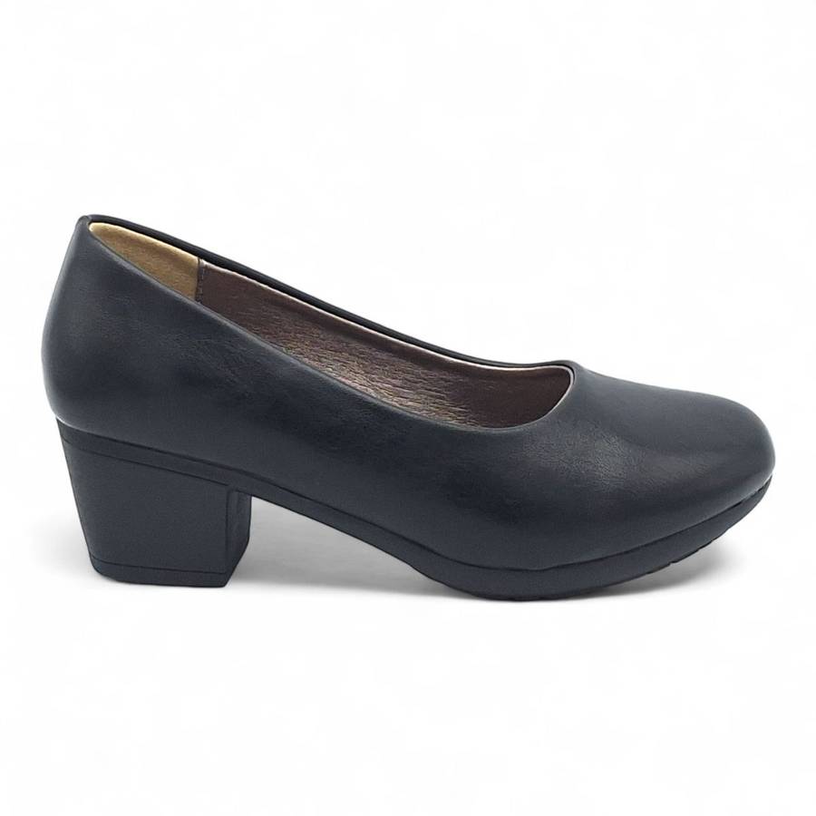 TTP Women Elegant Sleek Block Heel Courts HT3801