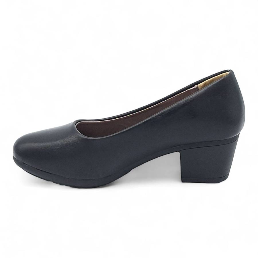 TTP Women Elegant Sleek Block Heel Courts HT3801