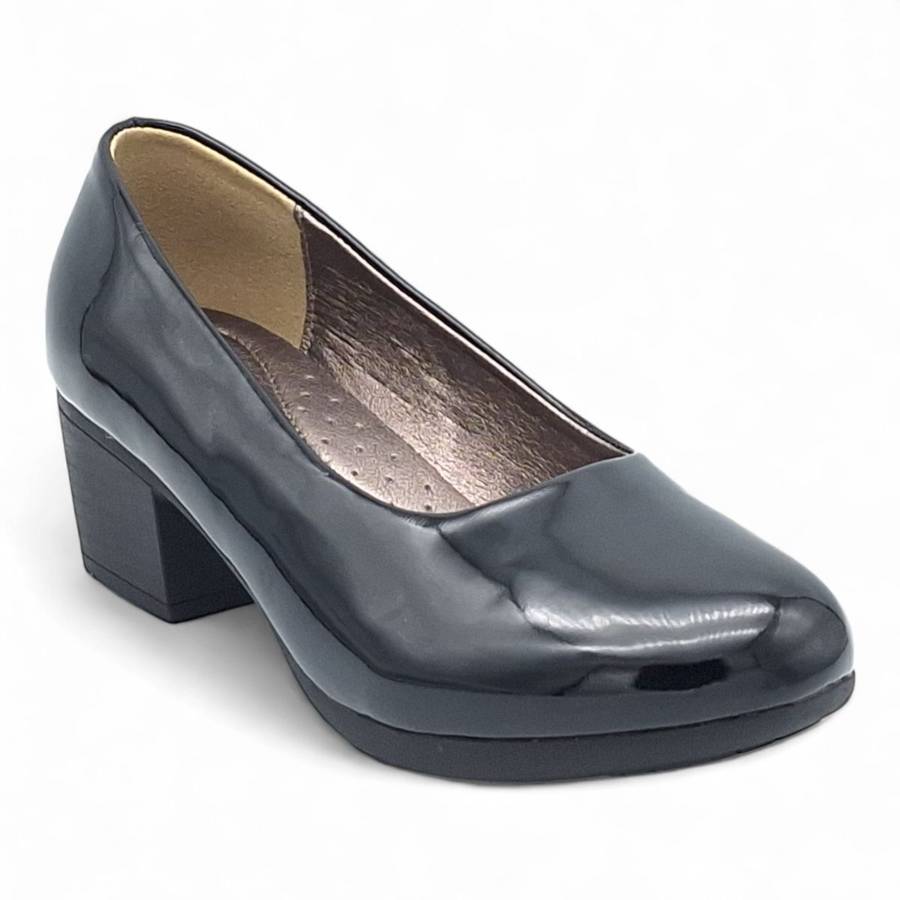 TTP Women Elegant Sleek Block Heel Courts HT3801