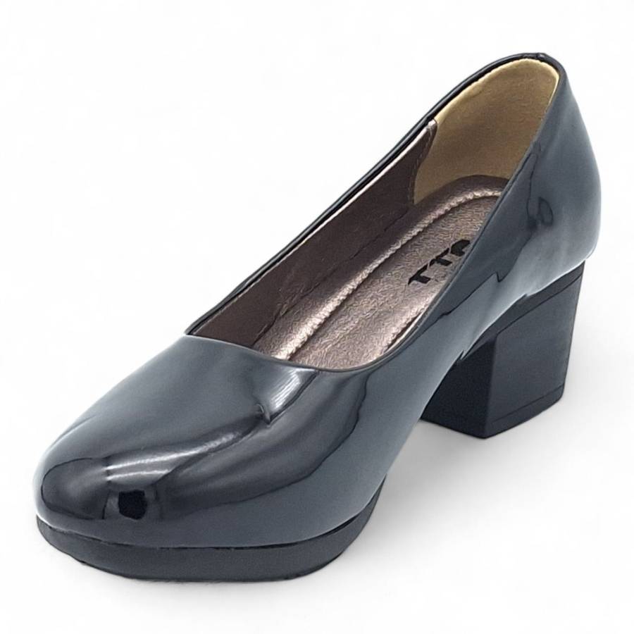 TTP Women Elegant Sleek Block Heel Courts HT3801
