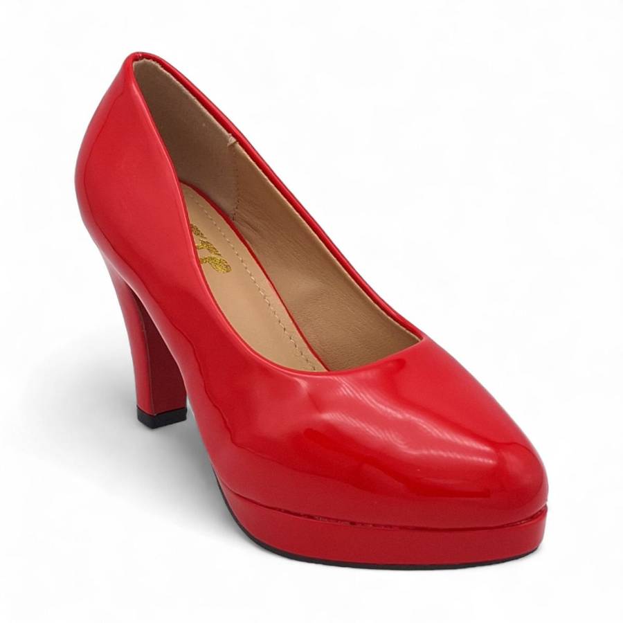 TTP Women Patent PU Platform Heels JSF79