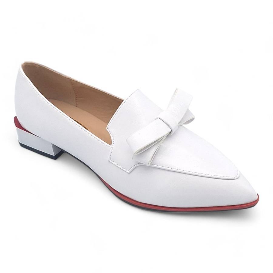 TTP - Women Pointed Toe PVC Sole Slip-on Flats JSF99