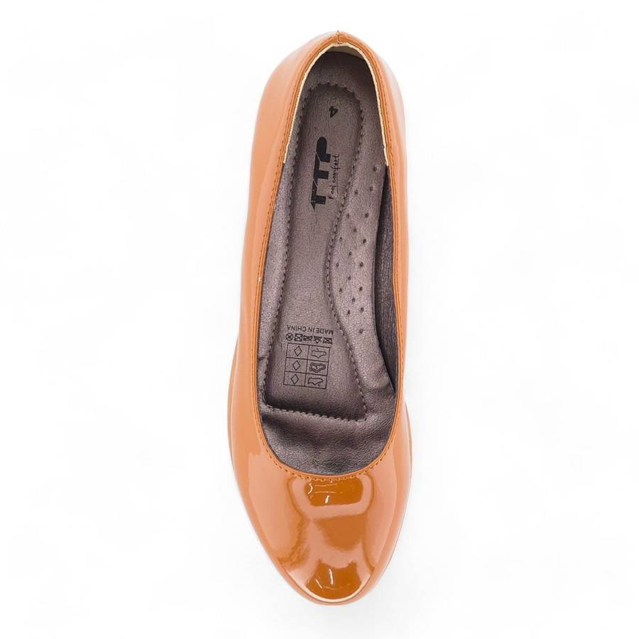 TTP Women Wedge Patent Slip on XB3701