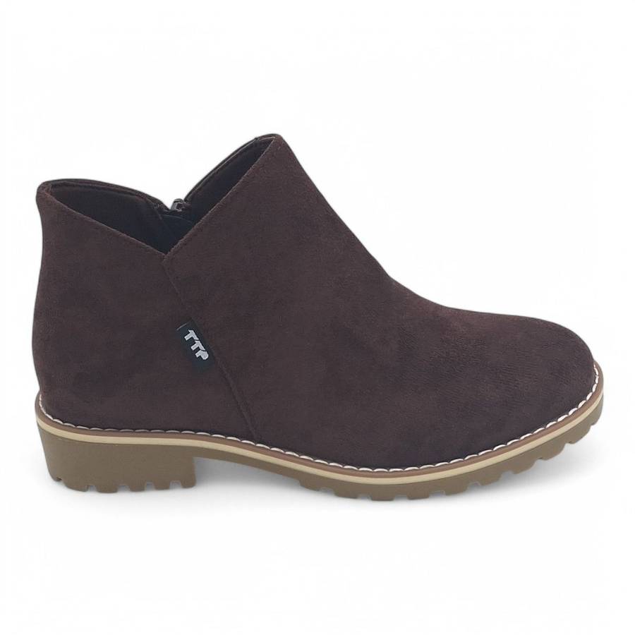 TTP Women Round Toe Ankle Boots with Side Zipper HT241008
