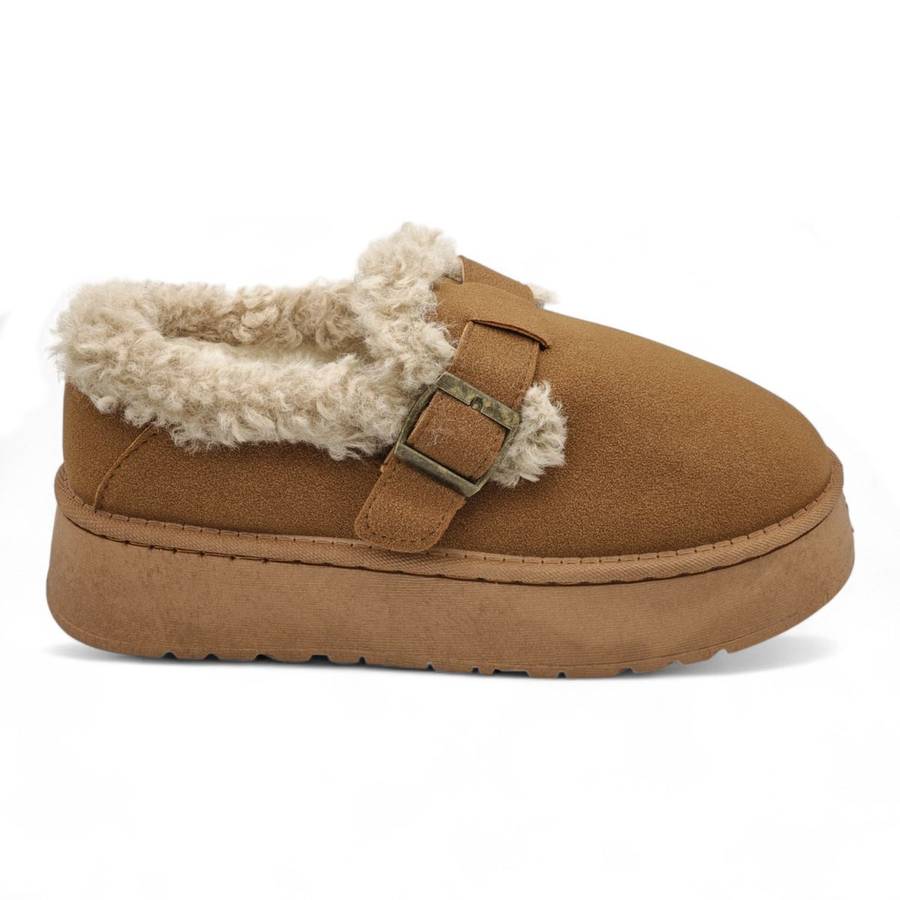 TTP Women's Cosy Slip-on with Faux Fur Lining K-11