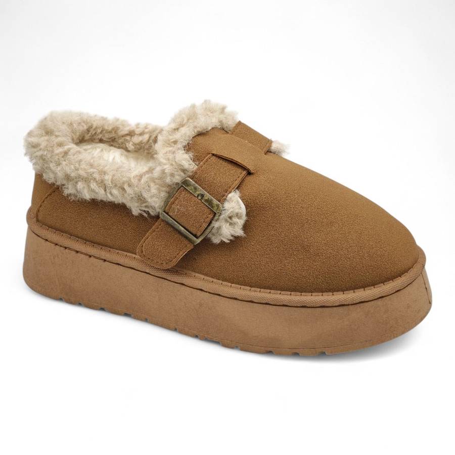 TTP Women's Cosy Slip-on with Faux Fur Lining K-11