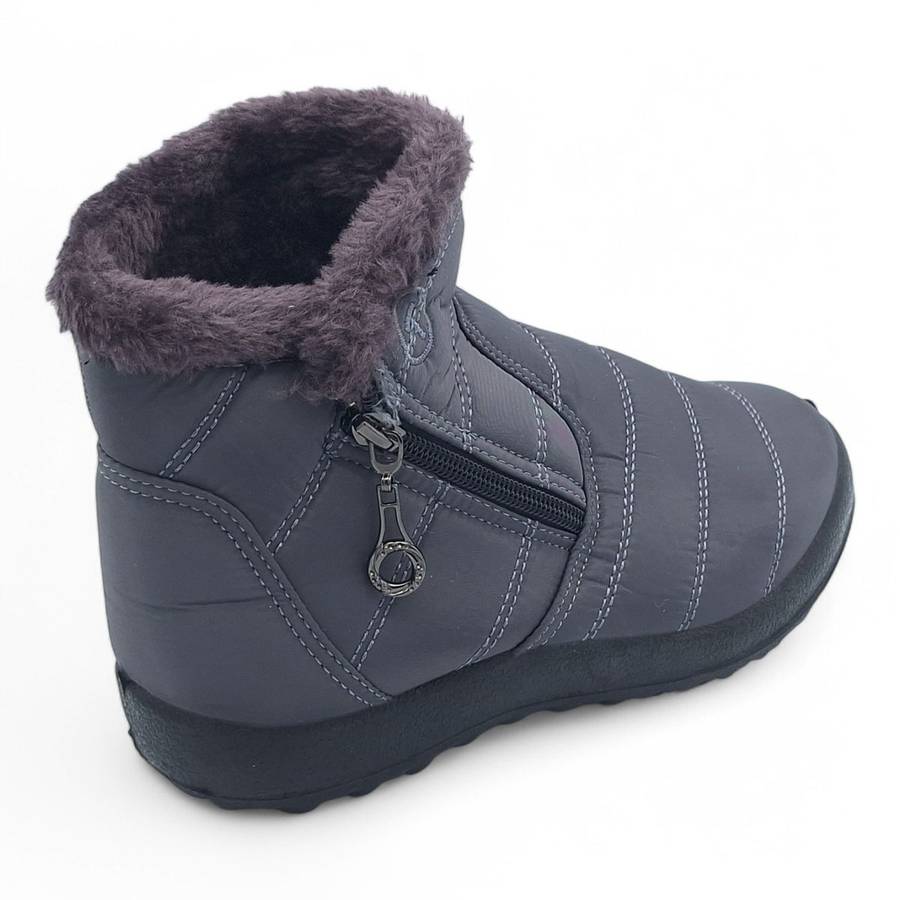 TTP Women Polar Ankle Boot with Side Zipper and Fur Lining M550